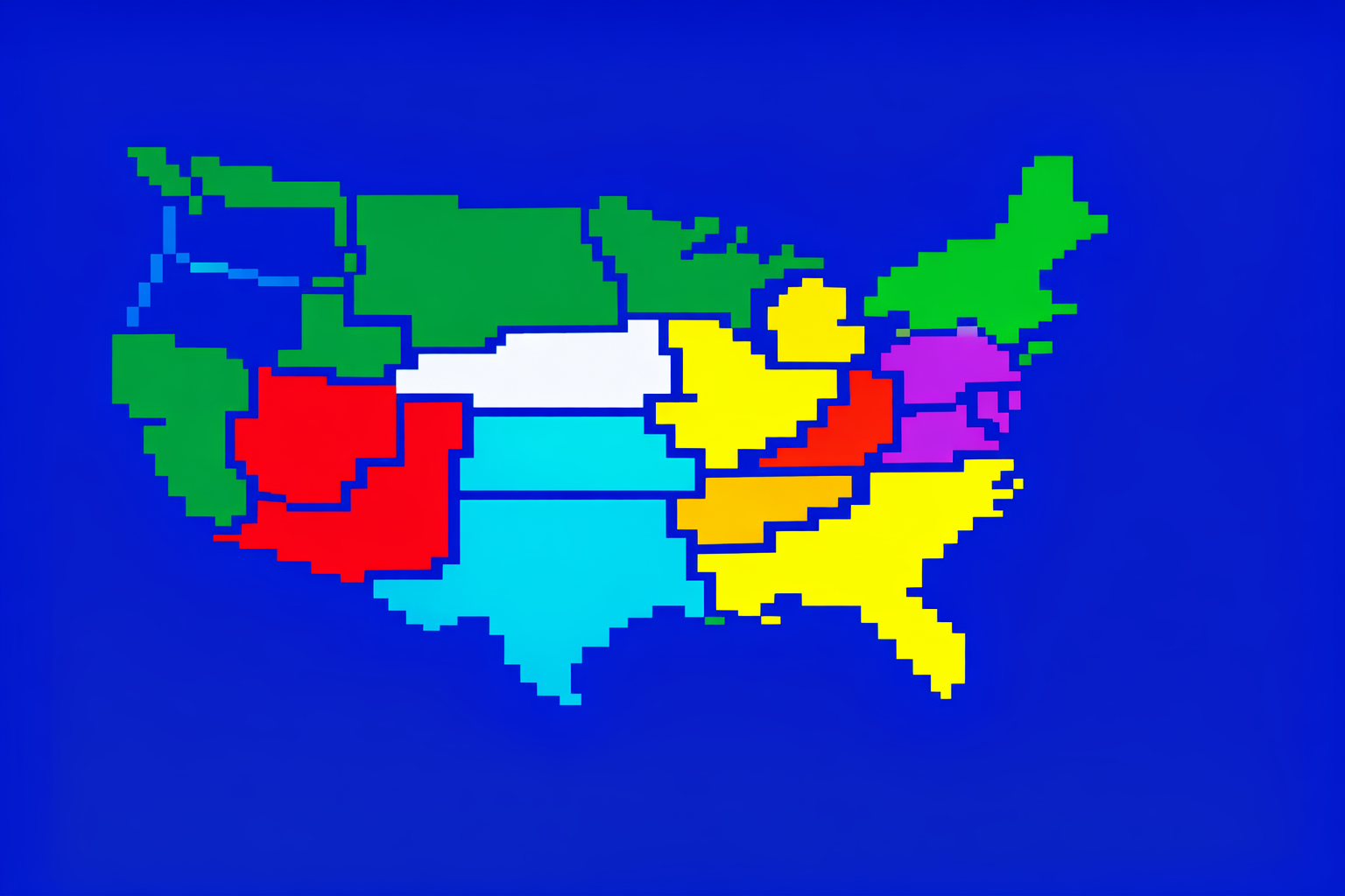 USA Ceefax Map
